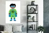 MuchoWow® Poster Kinder Illustration mit einem Superhelden Produktbild-Vorschau 4
