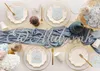 Pappteller 21cm mit Goldrand und Sternen 6er Set Creme / Produktbild-Vorschau 3