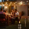 Relaxdays Gartenfackeln, 10er Set, Bambus, Ölfackeln für Produktbild-Vorschau 3