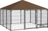 PawHut Chenil extérieur pour Chiens en métal et Tissu Voir les images du produit 1