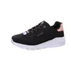 A single black Skechers sneaker with rose gold accents is shown against a white background. Voir les images du produit