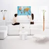 Hochwertige Canvas Weltkarte mit Kork-Pinnwand - 120x80 cm Produktbild-Vorschau 2