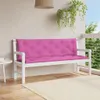 vidaXL Gartenbank-Auflagen 2 Stk. Rosa 150x50x7 cm Stoff Produktbild-Vorschau 2