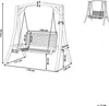 BELIANI Hollywoodschaukel Lärchenholz Outdoor Terrasse Produktbild-Vorschau 3