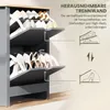 Armadietto per scarpe HOMCOM con 2 ante a ribalta e Anteprima dell’immagine prodotto 6