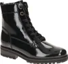 A black patent leather boot with laces. Náhled obrázku produktu