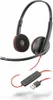 A black and red stereo headset with a microphone is shown against a white background. Produktbild-Vorschau