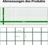 Wiltec drátěné pletivo zelené 1x25 m výška 50 cm tloušťka Náhled obrázku produktu 6