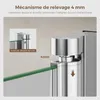S'AFIELINA Cabine de douche pliante en 2 pièces pour Voir les images du produit 4