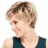 Charming Echthaar-Perücke für Frauen, kurzes blondes Haar Produktbild-Vorschau 2