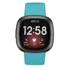 Strap-it Fitbit Versa 4 Silikon Armband Classic (Aqua) - Produktbild-Vorschau 3