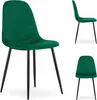 Krzesło Tapicerowane Welurowe Velvet Do Salonu Kuchni Podgląd zdjęcia produktu 1