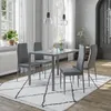 Jídelní stůl sestava Vicco Grand Šedá 120 x 75 cm Sada 4 Náhled obrázku produktu 4
