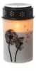 LED Grablichter/Grabkerzen Pusteblume - bis 2500 Stunden - H: 12cm, D: 7cm - Timer - 2er Set Produktbild-Vorschau