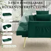 MODFU Moderner Sammet-Zweiersofa, 3-stufige verstellbare Produktbild-Vorschau 4
