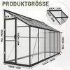 ROSEJANE, szklarnia aluminiowa, odporna na warunki zimowe, Podgląd zdjęcia produktu 2