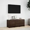 TV-Schrank LED Braun Eichen-Optik 97x34x40 cm Holzwerkstoff Produktbild-Vorschau 3