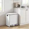 SONGMICS Cestino per rifiuti da cucina, 2 x 15 L, sistema Anteprima dell’immagine prodotto 7