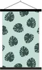 MuchoWow® Textilposter Sommer - Monstera - Blau 40x60 cm Produktbild-Vorschau 1