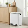 SONGMICS Cestino per rifiuti da cucina, 2 x 15 L, sistema Anteprima dell’immagine prodotto 8