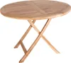 Oline Table de jardin Ø100 cm, en teck massif. Voir les images du produit 1