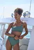 LASCANA Highwaist-Bikini-Hose Yves oliv Größe 42 Produktbild-Vorschau 3