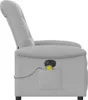 vidaXL Massagesessel Elektrisch Wolkengrau Stoff Produktbild-Vorschau 5