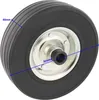 Ersatzrad 225x65mm für Anhänger Stützrad 400kg NL: 88mm Produktbild-Vorschau 2