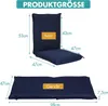GOPLUS Klappbarer Bodenstuhl, Bodensessel mit 6-stufig Produktbild-Vorschau 5