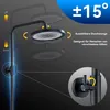 Czarny system natryskowy z deszczownicą i termostatem 40℃, Podgląd zdjęcia produktu 5