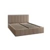 A bed frame with a slatted base, shown from a three-quarter angle against a white background. Náhled obrázku produktu