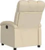 vidaXL Poltrona relax in tessuto crema Anteprima dell’immagine prodotto 5
