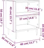 vidaXL Nachttische 2 Stk. Hochglanz-Weiß 40x30x50 cm Produktbild-Vorschau 8