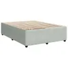 Boxspringbett mit Matratze Hellgrau 140x190 cm Samt Produktbild-Vorschau 8
