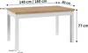 Masseno ESSTISCH REMO 140 cm - 180 cm / 80 cm x 77 cm Produktbild-Vorschau 4