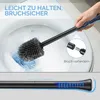 Silikon-Toilettenbürste aus Edelstahl: Tiefenreinigung mit Produktbild-Vorschau 2