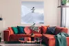 MuchoWow® Poster Pinguin - Eis - Winter 100x100 cm - Produktbild-Vorschau 2