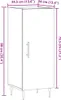 vidaXL Sideboard Altholz-Optik 34,5x34x90 cm Holzwerkstoff Produktbild-Vorschau 7