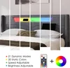 MODFU Lit Coffre Capitonné 140x200 avec LED Intégrée et Voir les images du produit 6