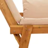 Gartenbank mit Kissen 2-in-1 Massivholz Akazie Produktbild-Vorschau 9