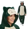 Pyjama Onesie Kigurumi Kostüm für Erwachsene Grün Pokémon Produktbild-Vorschau 1