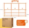 Goliving Faltbarer Aufbewahrungsschrank – 24 Paar – 92 x 82 Produktbild-Vorschau 9