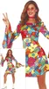 Schattig hippie-jurk kostuum voor dames, maat: M Productafbeelding-voorbeeld 2