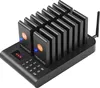 A black restaurant pager system with multiple pagers docked on a charging base. Anteprima dell’immagine prodotto