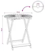 vidaXL Klappbarer Gartentisch Natur Ø70 x 75 cm Massivholz Produktbild-Vorschau 8