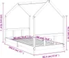 The Living Store Kinderbett Weiß 90x190 cm Massivholz Produktbild-Vorschau 7