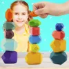 Montessori Balanciersteine aus Holz Stapelsteine für Produktbild-Vorschau 2