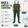 Bituxx Wathose - Gr. 44 Fladen Anglerhose Angelhose Produktbild-Vorschau 6