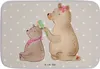 Mr. & Mrs. Panda Badezimmerteppich Bär Kind - Grau Pastell Produktbild-Vorschau 1