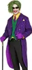 Joker Clown Kostümjacke für Erwachsene, Violett, XL, mit Produktbild-Vorschau 1